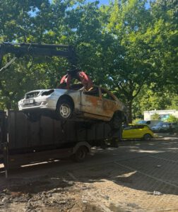 Autoabholung Lkw Kran